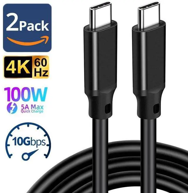 Main image of WRIARICH 100W USB C Extension Cable 10FT 2Pack,USB C 3.2 Extender Support 100W Charging 10Gbps Data Transfer, 4K@60Hz, Type C Extension Cable for MacBook,iPad,Quest Link and Mobile Phone,Dell XPS