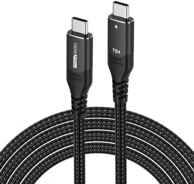 Main image of WRIARICH 100W USB4 Cable, USB C to USB C Cable Fast Charging Compatible Thunderbolt 4/3 Cable, Support 8K/5K@60Hz & 40Gbps Data Transfer for MacBook Pro/Air Samsung S22 eGPU Docking GaN Charger 6.6FT