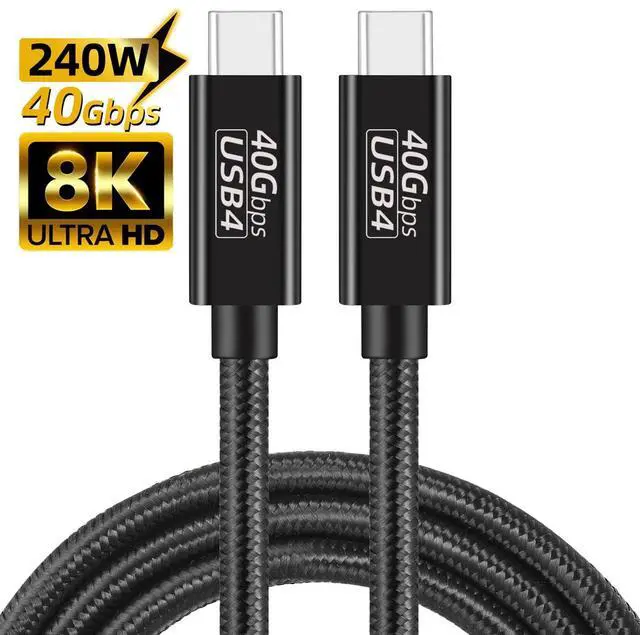 Main image of WRIARICH USB 4 Cable: Supporting 8K HD Display, 40 Gbps Data Transfer and Powerful 240W Charging USB C to Type-C Cable for Laptop, Hub, Docking, Mobile Phone(5ft)