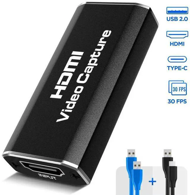Main image of WRIARICH Video Capture Card 4k, HDMI Capture to USB 3.0/Type-C Video Capture Device, 1080P HD 60fps Live Broadcast and Recording Video Audio Capture Device