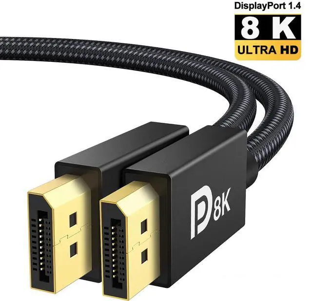 Main image of WRIARICH 8K DisplayPort Cable - 10FT DP 1.4 Cable Displayport to Displayport Cable Support 8K@60Hz, 4K@144Hz, G-Sync, HDCP 2.2,HDR10, 32.4Gbps for Gaming Computer, Displays, Monitors, Graphics