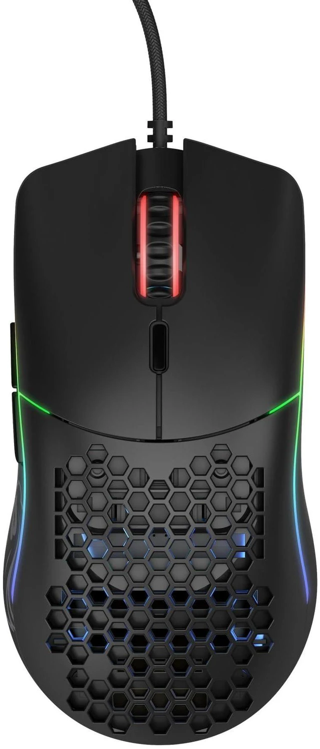 Alt view image 2 of 7 - Model O- (Minus) Compact Wired Gaming Mouse - 58g Superlight Honeycomb Design, RGB, Pixart 3360 Sensor, Ambidextrous, Omron Switches - Matte Black