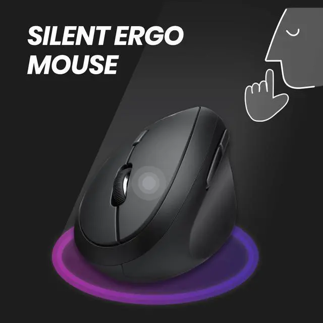 Alt view image 4 of 7 - PERIDUO-606A 3-in-1 Wireless Compact Ergonomic Keyboard, Vertical Mouse & Numeric Keypad Bundle - Tilt Wheel - Membrane Low Profile Keys