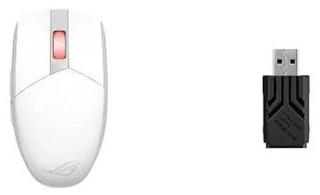 Main image of ROG Strix Impact III Wireless Gaming Mouse (57G, 36K DPI) & ROG Polling Rate Booster (8000Hz) Bundle - White/Black