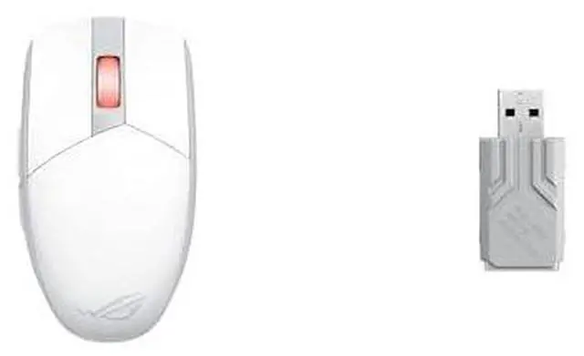 Main image of ROG Strix Impact III Wireless Gaming Mouse (57G, 36K DPI) & ROG Polling Rate Booster (8000Hz) Bundle - White