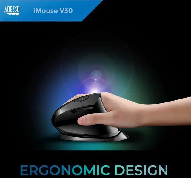 Alt view image 4 of 7 - iMouse V30 Wireless Adjustable Vertical Ergonomic Mouse with Customizable Angles and DPI Switch - Reduces Wrist Strain, 2.4GHz USB Receiver, Made in Taiwan, TAA-Compliant