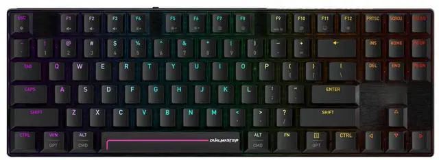 Main image of TKL RGB Magnetic Gaming Keyboard with TMR Technology, Hot Swappable Design, 8000Hz Polling Rate, Wireless & Wired Connectivity, Black