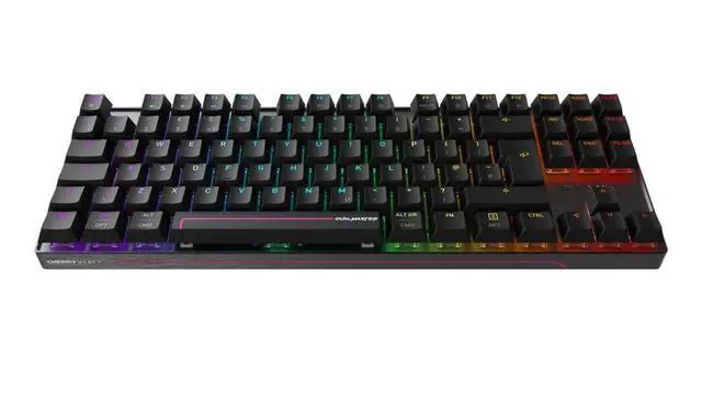 Alt view image 7 of 7 - TKL RGB Magnetic Gaming Keyboard with TMR Technology, Hot Swappable Design, 8000Hz Polling Rate, Wireless & Wired Connectivity, Black