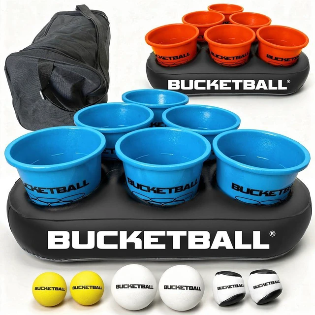 Main image of BucketBall | Beach Edition Party Pack | Ultimate Beach, Pool, Yard, Camping, Tailgate, BBQ, Lawn, Water, Indoor, Outdoor Game