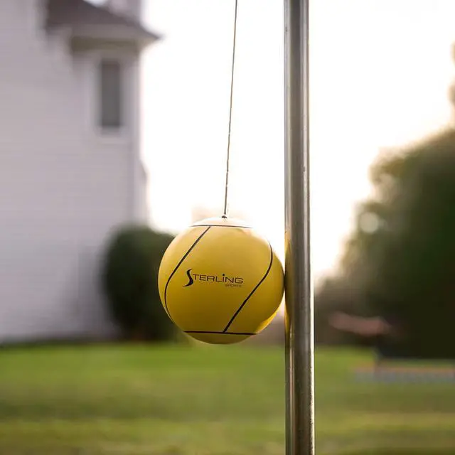 Main image of STERLING Sports Premium Tetherball Set Heavy Duty Tether Ball, Rope and Pole Set, 10-1/2' Tall for Outdoor Backyard