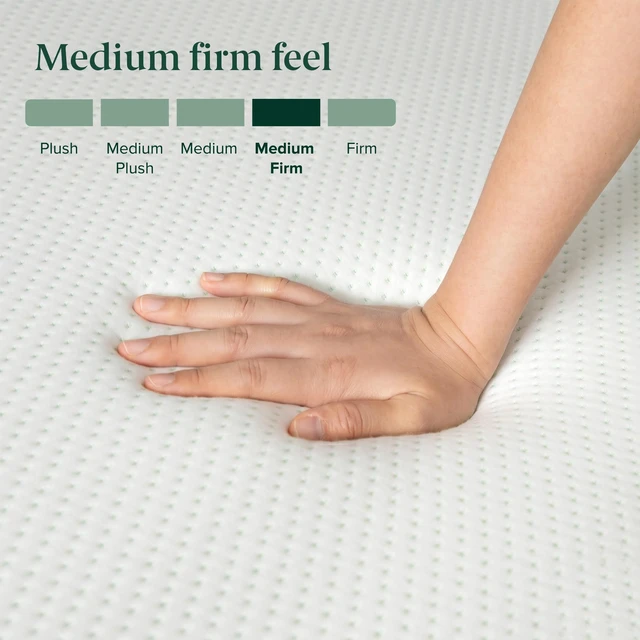 Alt view image 6 of 7 - 6 Inch Twin Green Tea Memory Foam Mattress, Medium Firm Feel | Pressure-Relieving Comfort & Full-Body Support, Naturally Fresh, CertiPUR-US & OEKO-TEX Certified Safe Materials