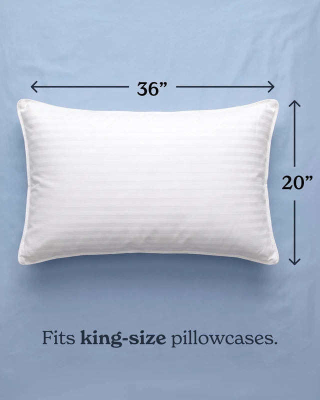Alt view image 7 of 7 - Bed Pillows King Size Set of 2 | Down Alternative Pillow for Back, Stomach or Side Sleepers