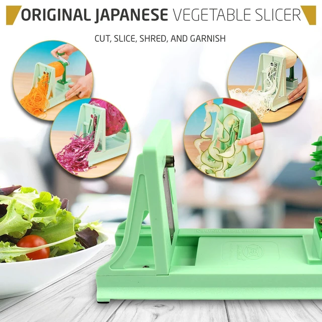 Alt view image 5 of 6 - Vegetable Spiralizer with 4 Blades Straight and Serrated | Includes 1 straight-edged and 3 serrated blades. Spiralizes zucchini, squash, and butternut squash into fresh veggie noodles.