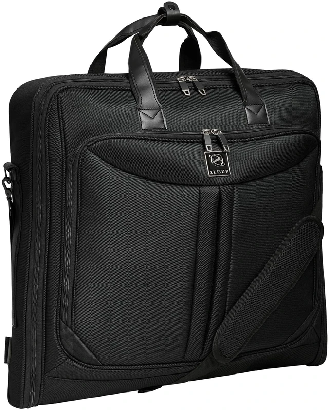 Main image of Premium travel garment bag. Carry-on for Men & Women. Hangs 4 Items | Luxury Business Garment Bag with Shoulder Strap, Laptop Sleeve, Shoe Pocket, and TSA-Friendly Design