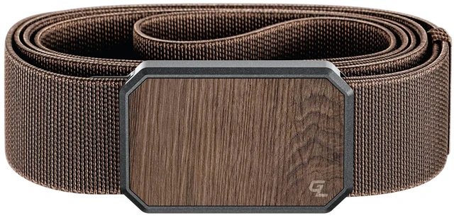 Main image of Groove Belt, Men's Stretch Belt, Walnut/Dark Earth Brown L | Comfortable Stretch Belt for Men with Magnetic Buckle, Adjustable Fit & Durable for Work, Everyday Carry & Casual Wear