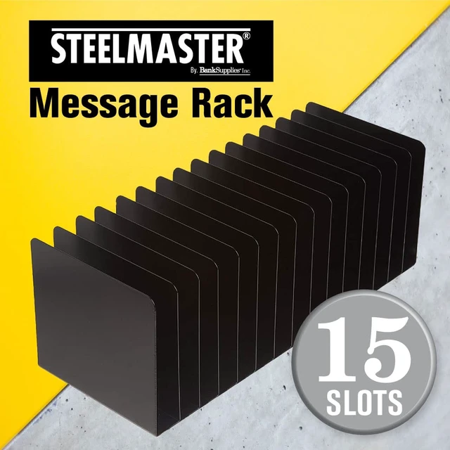 Alt view image 2 of 5 - STEELMASTER Desk File Organizer | 15 Compartments | Scratch & Chip-Resistant Finish | Durable Steel Construction | Vertical File Organizer
