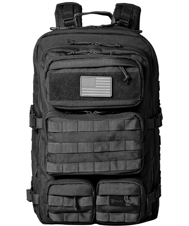 Alt view image 2 of 7 - Backpack for Men and Women, 50L Military Tactical Backpack | Large Molle Rucksack, Heavy Duty, Bug out Backpack, for Work and Outdoors