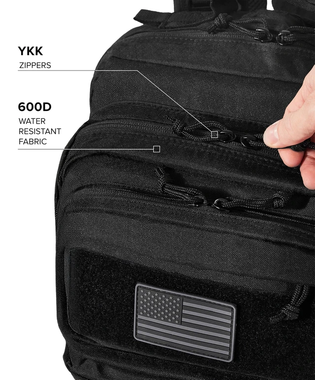 Alt view image 4 of 7 - Backpack for Men and Women, 50L Military Tactical Backpack | Large Molle Rucksack, Heavy Duty, Bug out Backpack, for Work and Outdoors