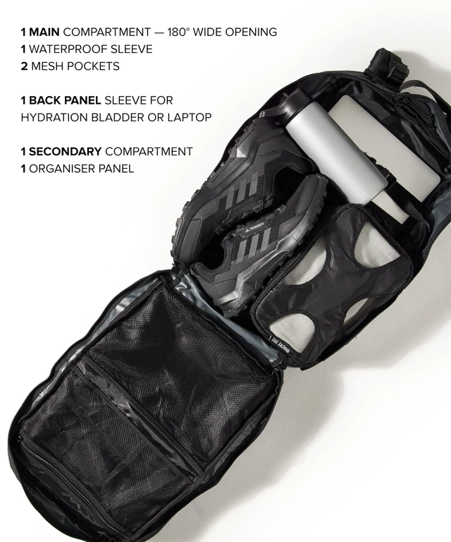 Alt view image 6 of 7 - Backpack for Men and Women, 50L Military Tactical Backpack | Large Molle Rucksack, Heavy Duty, Bug out Backpack, for Work and Outdoors
