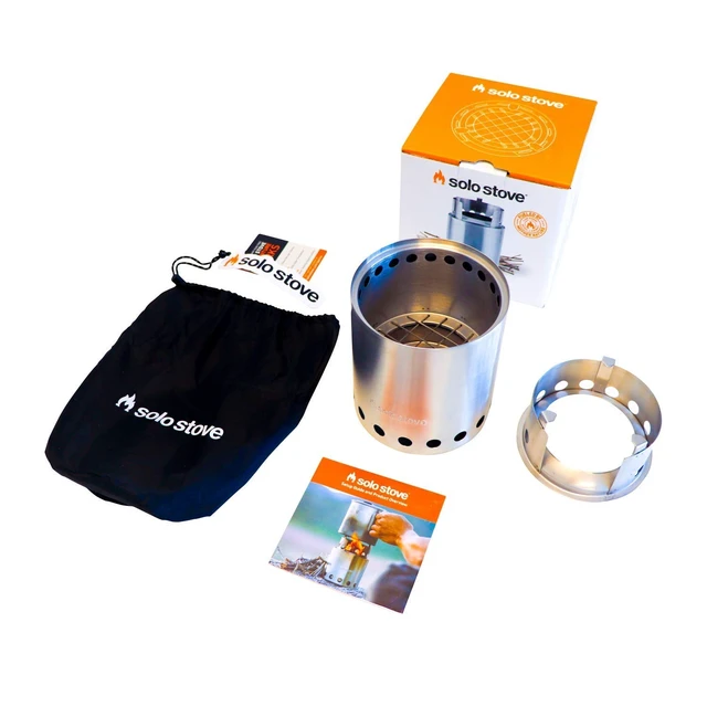 Alt view image 2 of 4 - Titan Camping Stove Portable Stove for Backpacking and Outdoor Cooking Great Stainless Steel Camping Backpacking Stove Compact Wood Stove Design-No Batteries or Liquid Fuel Canisters Needed