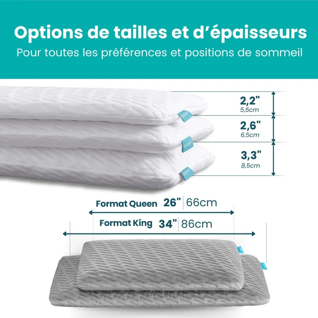 Alt view image 7 of 7 - Cooling Stomach Sleeper Pillow, Low Loft Memory Foam, 3.3 Inch | CertiPUR-US foam, OEKO-TEX STANDARD 100 cover, cool-touch fabric