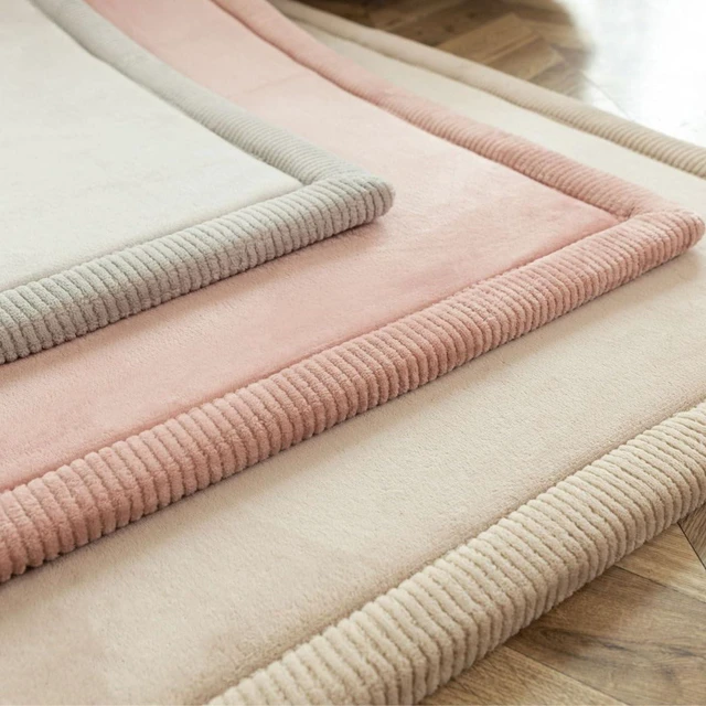 Alt view image 7 of 7 - CloudSoft Baby Play Mat for Floor 47" x 67" Beige | Coral Velvet high-density foam Rug for Crawling & Cozy Play Non-Slip, Water-Resistant, Easy-CareTummy Time Mat