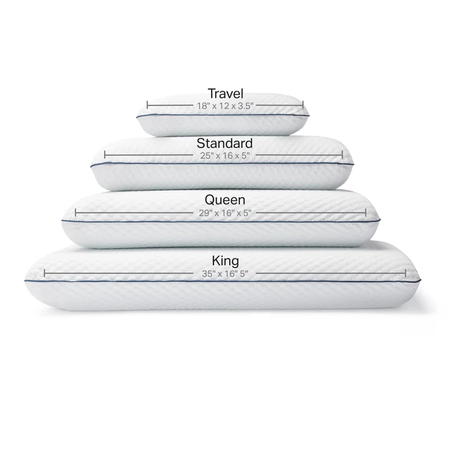 Alt view image 6 of 7 - Cooling Gel Memory Foam Pillows for Sleeping Queen Size, Set of 2, Ventilated Cooling Pillows for Side & Back Sleepers, Neck & Shoulder Support, Medium Firm, Washable Cover