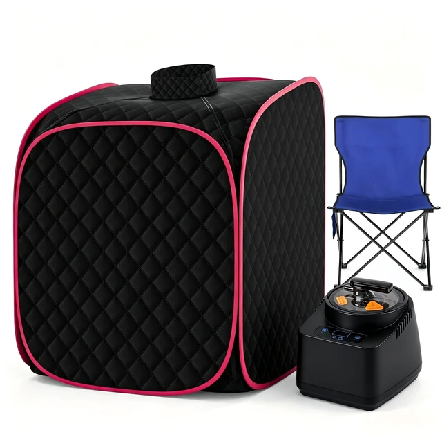 Main image of Portable Steam Sauna at Home, 9 Levels Heating, Sauna Tent for Home with Steamer and Folding Chair, Sauna for Relaxation, Detoxification, Spa