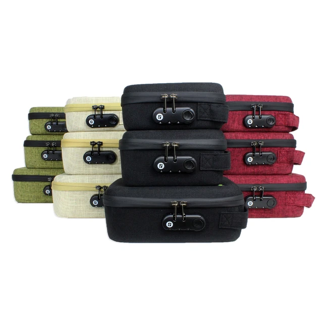 Alt view image 5 of 5 - SMELL CONTROL BAG with Combination Lock Smell Free Storage Bag: The Silverton (Large-Maroon)