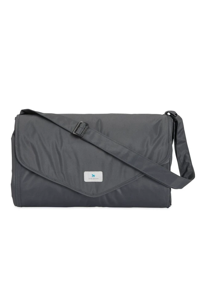 Alt view image 4 of 7 - 5'x7' Outdoor Family Picnic & Beach Blanket | Durable & Water-Resistant Fabric | Compact Fold & Easily Wipes Clean | Zipper Pocket (Midnight Poppy)