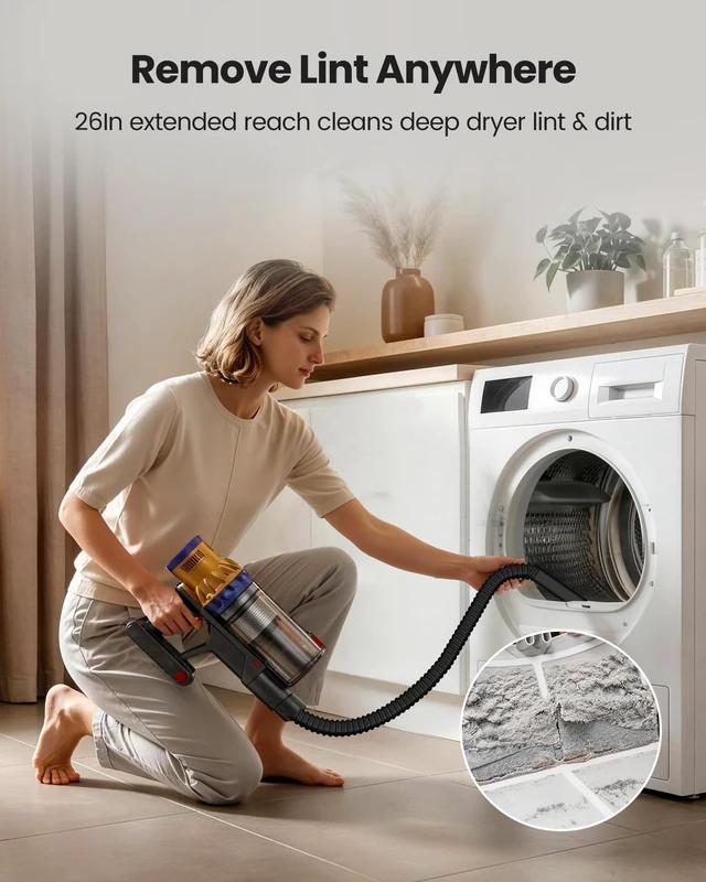 Alt view image 5 of 7 - Cordless Vacuum Cleaner, 650W/55Kpa Vacuum Cleaners for Home, 70Mins Stick Vacuum with Self-Standing,Anti-Tangle,Wall Mount Charging,Lightweight Wireless Vacuum for Hardwood Floors Carpet Pet Hair Car