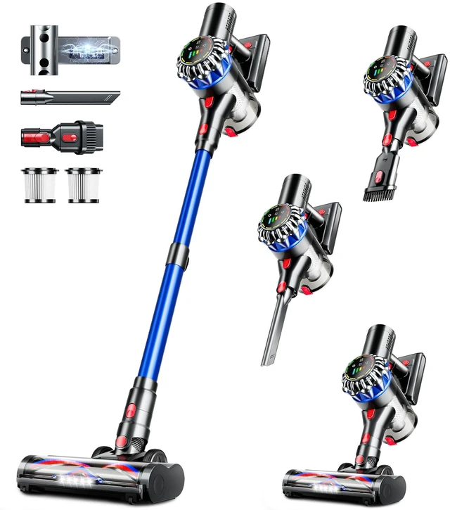Main image of Cordless Vacuum Cleaner, 600W 50Kpa 65Mins Cordless Stick Vacuum with Self-Standing, Touch Screen, Anti-Tangle Wireless Vacuum, Vacuum Cleaners for Home/Pet Hair/Carpets/Hardwood Floor