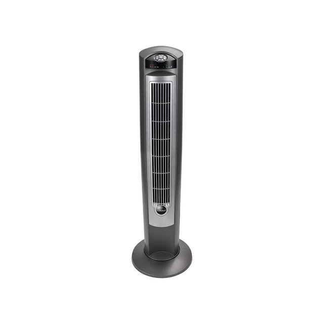 Alt view image 2 of 7 - Oscillating Tower Fan with Remote - 42" - T42951 - Silver | Quiet Standing Fan for Bedroom, Office, and Home, 3 Speeds, Timer, Powerful Cooling Air, Nighttime setting, Space-Saving