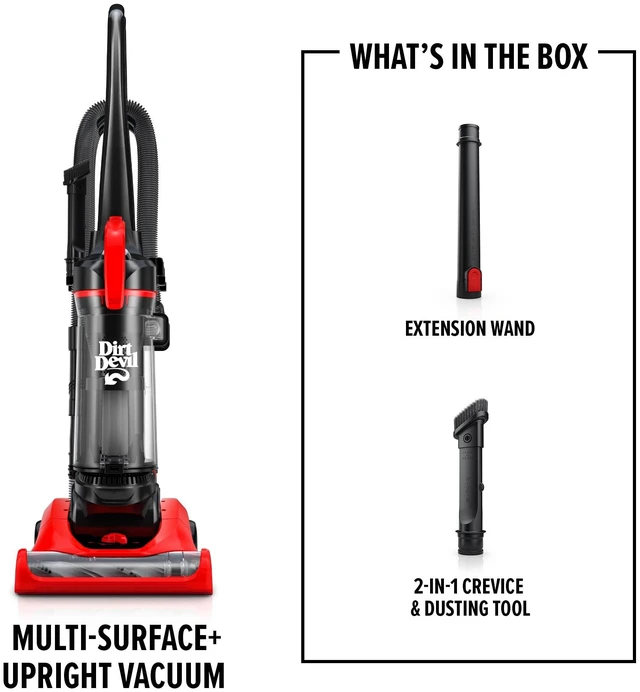Alt view image 7 of 7 - Multi-Surface+ Upright Bagless Vacuum Cleaner | Ideal for Carpet and Hard Floor, Powerful, Lightweight, Corded Vacuum Cleaners for Home Use