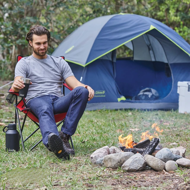 Alt view image 6 of 6 - Sundome Camping Tent with Rainfly, 2/3/4/6 Person Tent Sets Up in 10 Mins, Weatherproof Shelter for Camping, Festivals, Backyard, Sleepovers, & More