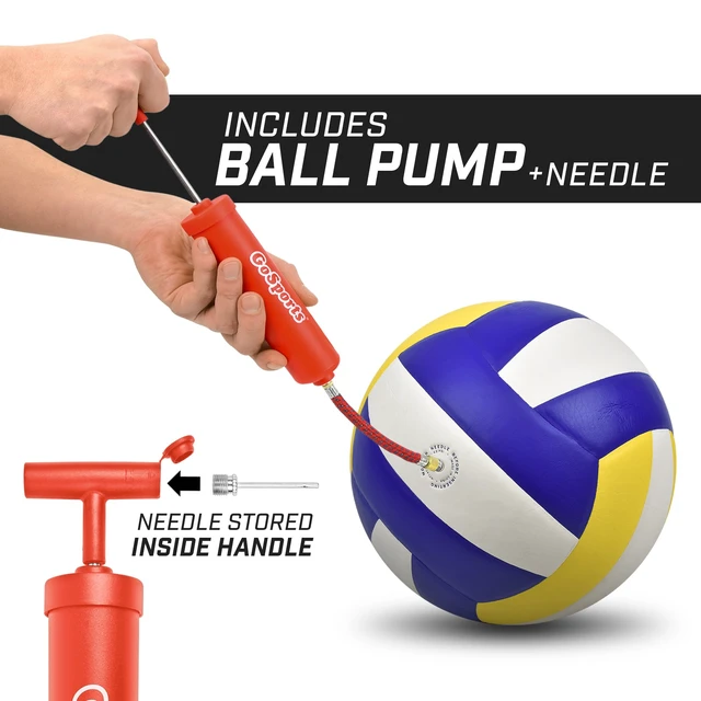Alt view image 3 of 6 - Indoor Competition Volleyball Size 5, 6 Pack with Pump & Bag | Six durable indoor volleyballs built for coaches, camps, schools, and teams running daily practice or competitive play.