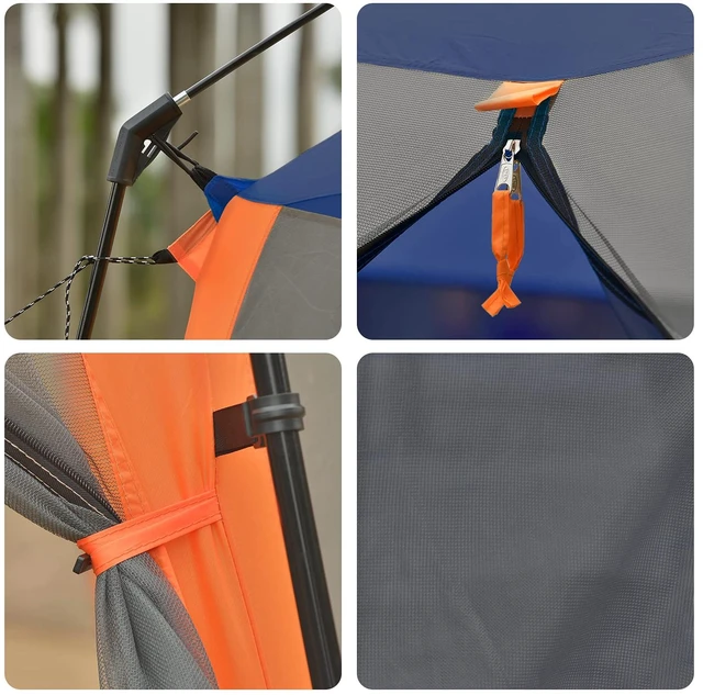 Alt view image 6 of 7 - Screen House Tent 13 x 13 Ft Screened Mesh Net Wall Canopy | Shelter Gazebos for Patios Outdoor Camping Activities