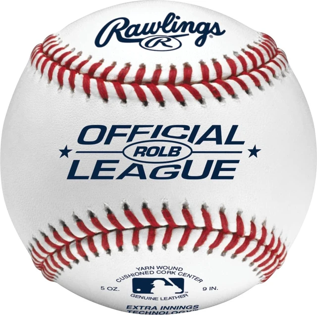 Main image of | OFFICIAL LEAGUE Baseballs | Tournament Grade | Leather Cover | ROLB | Ages 14U | Game/Practice Use | 12 Count