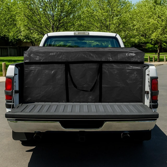Alt view image 7 of 7 - 4 Pcs 194 Gallon Extra Large Moving Bags Heavy Duty Storage Bag | with Strong Zipper Handle Foldable XXL Jumbo Storage Tote Packing Moving Box for College Dorm Travel Cloth Duffle (Black)