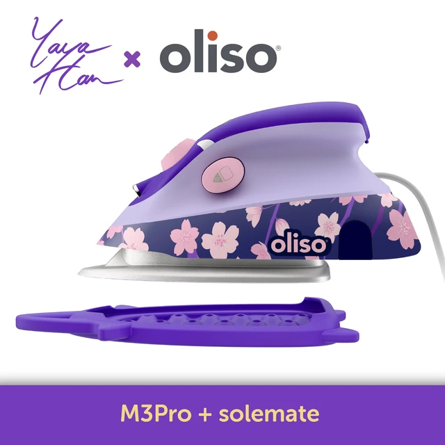 Alt view image 2 of 7 - Yaya Han M3Pro Project Mini Steam Iron - Sewing, Quilting, Travel | 1000W Ceramic Soleplate, LED Light, Craft and Travel Steam Iron, Auto-Off, Dual Voltage 120V/220V, Portable, Compact