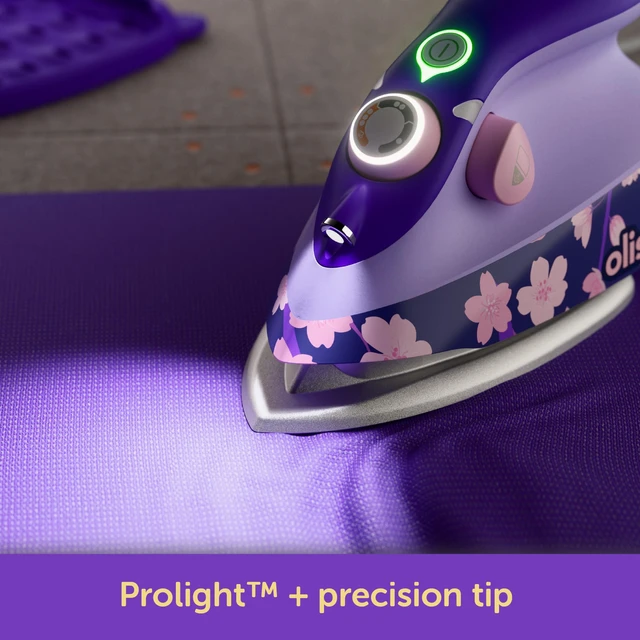 Alt view image 4 of 7 - Yaya Han M3Pro Project Mini Steam Iron - Sewing, Quilting, Travel | 1000W Ceramic Soleplate, LED Light, Craft and Travel Steam Iron, Auto-Off, Dual Voltage 120V/220V, Portable, Compact
