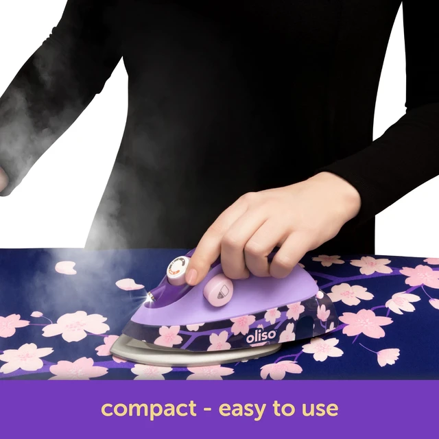 Alt view image 7 of 7 - Yaya Han M3Pro Project Mini Steam Iron - Sewing, Quilting, Travel | 1000W Ceramic Soleplate, LED Light, Craft and Travel Steam Iron, Auto-Off, Dual Voltage 120V/220V, Portable, Compact