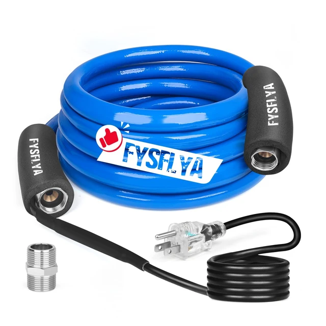 Main image of 15FT Anti-Freeze Heated Drinking Hose RV Farm Winter Supply Line | Heated Garden Water Hose, Low Temperature Resistant to -40°F, RV Accessories for Camping, Outdoor, Livestock & Agriculture