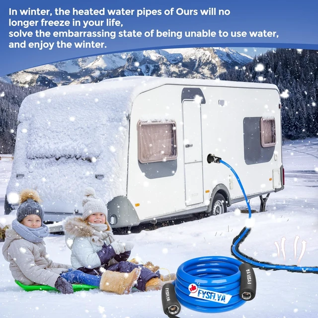 Alt view image 7 of 7 - 15FT Anti-Freeze Heated Drinking Hose RV Farm Winter Supply Line | Heated Garden Water Hose, Low Temperature Resistant to -40°F, RV Accessories for Camping, Outdoor, Livestock & Agriculture