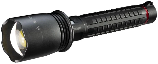 Main image of XP80R 15000 Lumen Rechargeable LED Flashlight with POWERiQ Real-TIME Display, 5 Light Modes, Ultra View Flood Beam, Push/Pull Focus, 12.2" Long, 2.18 lbs.