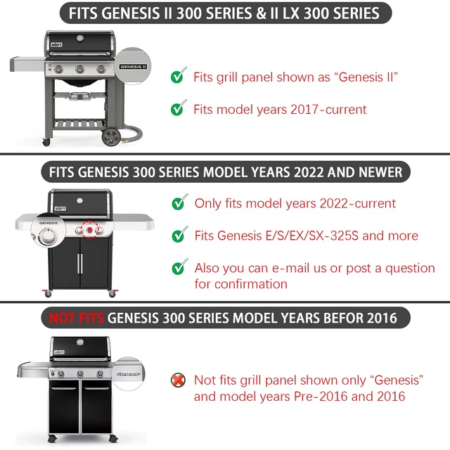 Alt view image 2 of 7 - II E-310 Grill Replacement Parts 66095 Grates 66795 Flavorize Bars 66685 Heat Deflector for Weber ii Grill Parts GS4 GBS ii E-315 E-335 S-335 SE-310 2 300 LX S-340 LX E-340