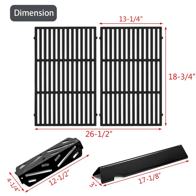 Alt view image 3 of 7 - II E-310 Grill Replacement Parts 66095 Grates 66795 Flavorize Bars 66685 Heat Deflector for Weber ii Grill Parts GS4 GBS ii E-315 E-335 S-335 SE-310 2 300 LX S-340 LX E-340