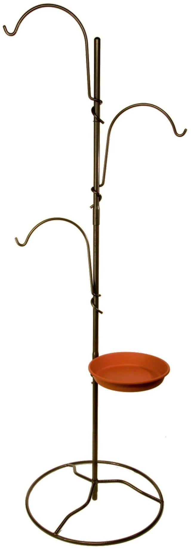 Main image of Yard Tree Bird Center, Outdoor Hanging Plant Stand, IYTBC-4 | Steel Plant Stand with Bird Batch Station, Steel Construction, Easy Installation, Functional and Decorative Outdoor Design