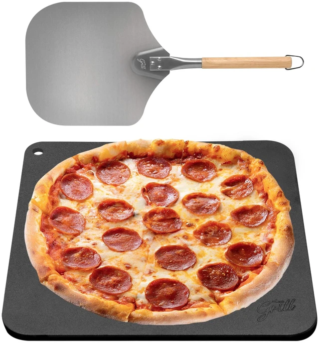Main image of Pizza Steel PRO by | XL 1/4" Thick Square Conductive Metal Baking Steel for Oven and BBQ Cooking Pizzas | Bake and Grill Bread and Calzone with our Cast Iron Pizza Stone