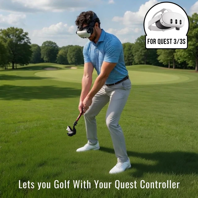Alt view image 2 of 7 - - DriVR Ace - Golf Club for Quest - Realistic VR Golf Simulator Handle - Weighted VR Golf Club Grip for Enhanced Play